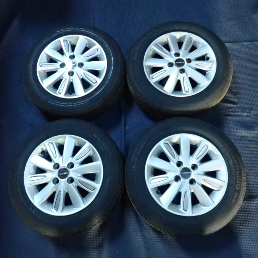 平成29年 マーチ ボレロ K13 後期 純正 アルミホイール タイヤ 4本  