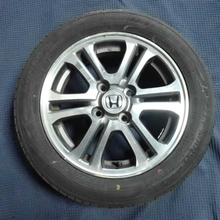 平成27年 N-BOX JF1 前期 純正 アルミホイール タイヤ 1本 4穴 155