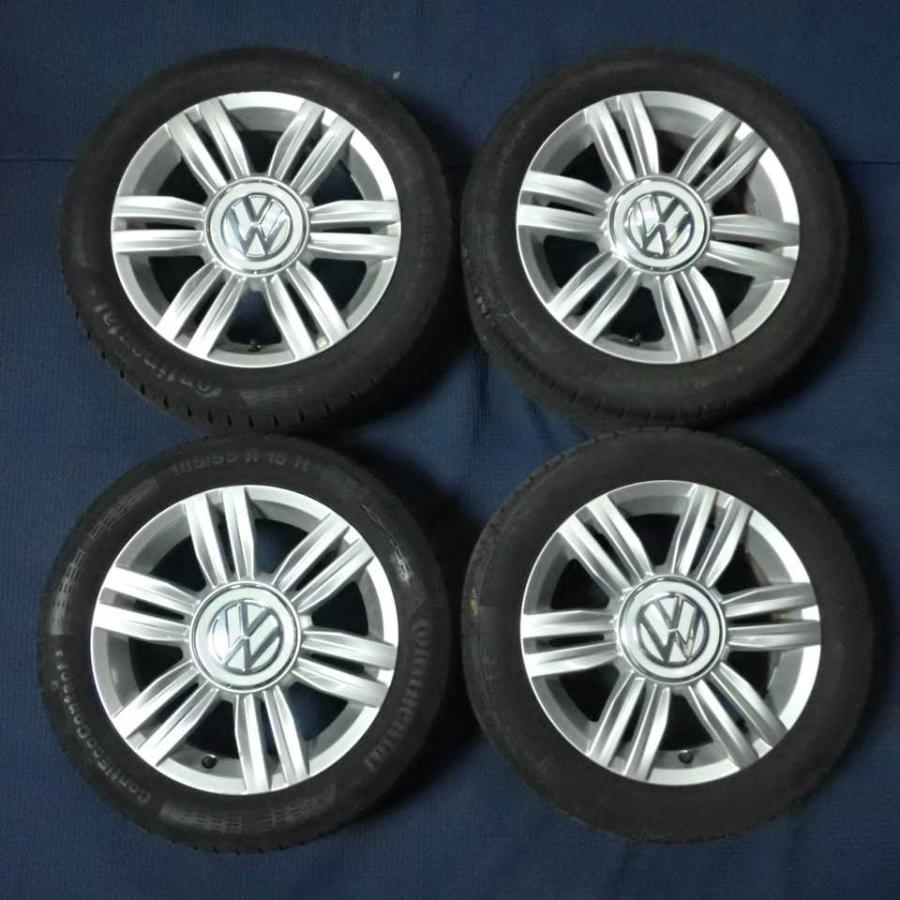 平成30年 VW アップ UP AACHY 5HB 純正 アルミホイール タイヤ 4本 