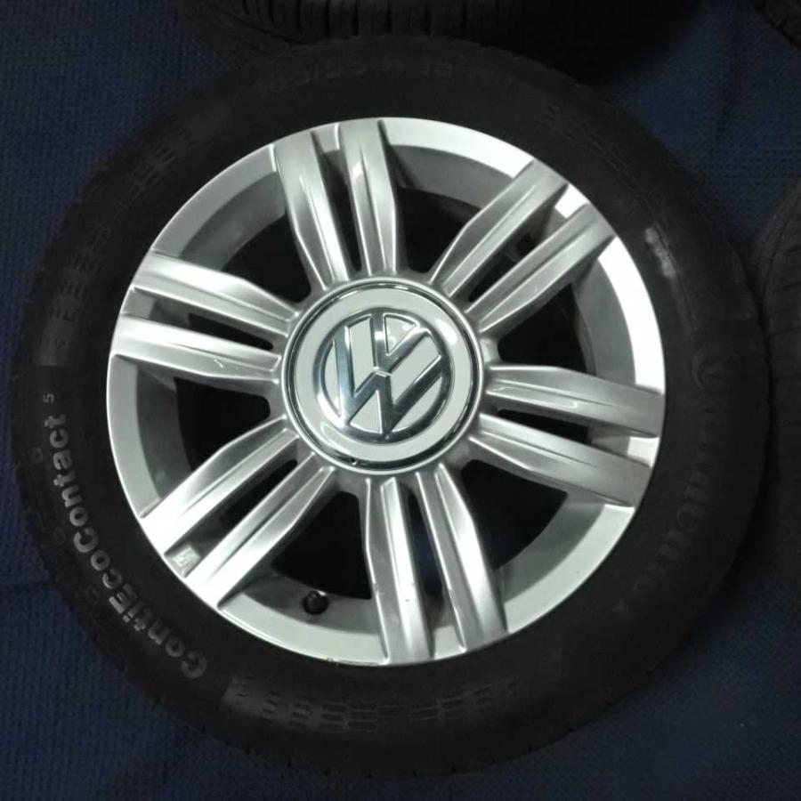 フォルクワーゲン アップ VWup 純正 ホイールタイヤ セット 4本 185/55R15