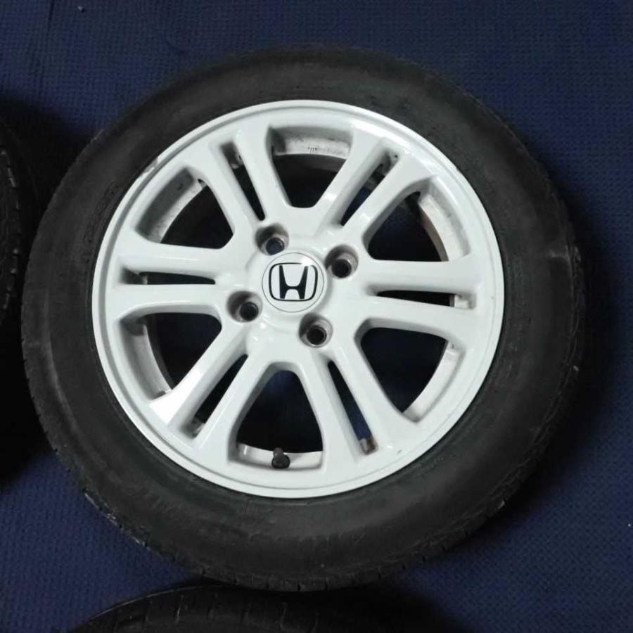 平成26年 NBOX JF1 前期 純正 アルミホイール 白 タイヤ 4本セット 4穴 155/65R14 中古 即決｜altechparts2｜03