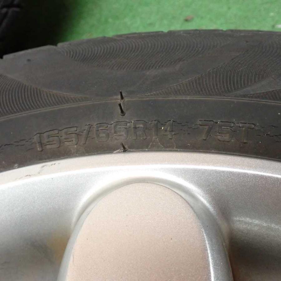 155/65R14 HE33Sアルトラパン　ホイールとタイヤ4本セット【商談中】 平成29年 アルトラパン HE33S 前期 純正 アルミホイール タイヤ 4本