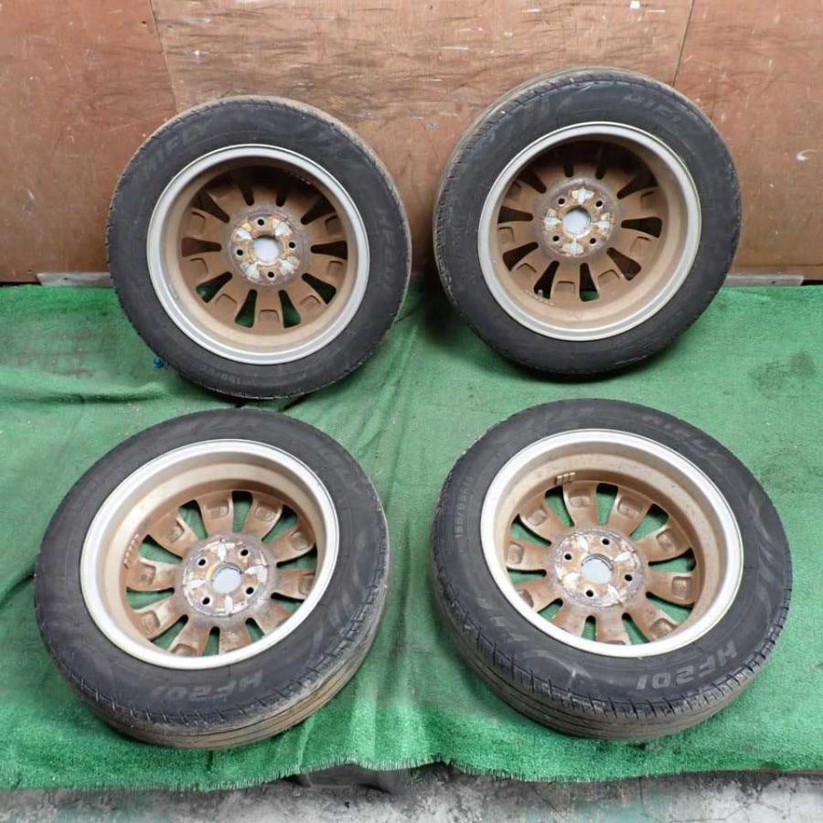 平成29年 アルトラパン HE33S 前期 純正 アルミホイール タイヤ 4本