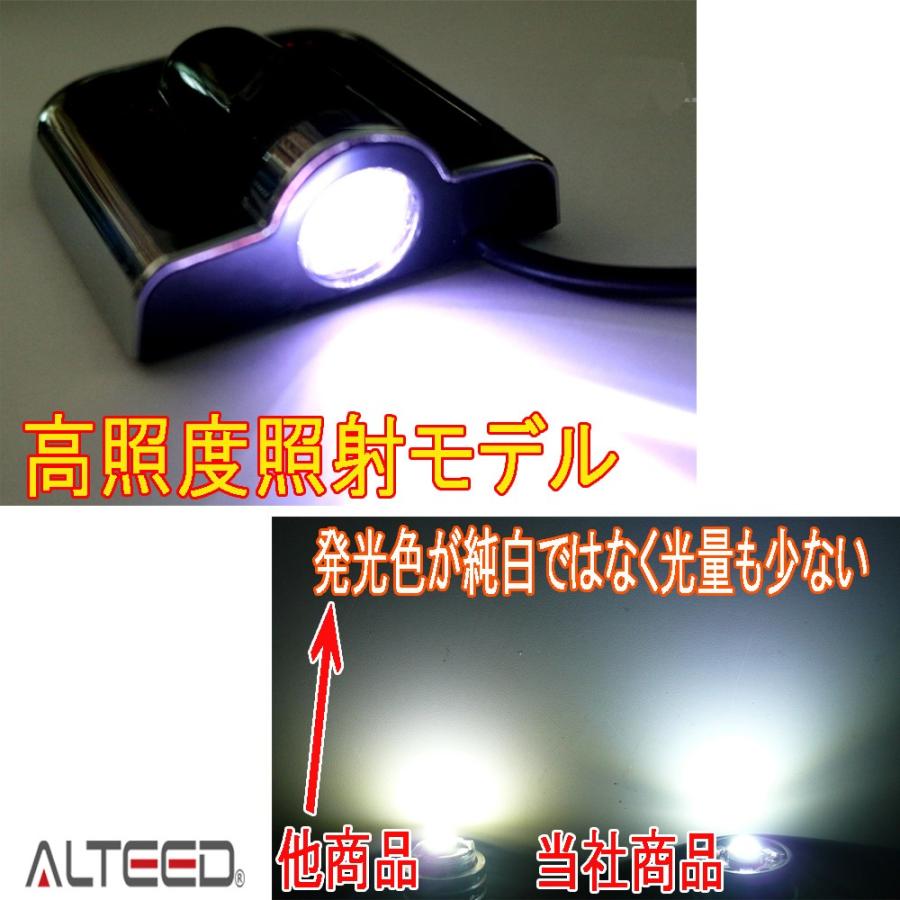 LEDドアフットライト2個セット[エンジェルハート]エンブレムロゴデザイン投影カーテシランプ 簡単貼付プロジェクター｜alteed｜04