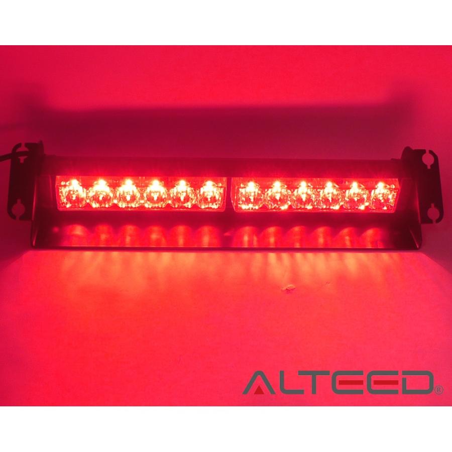 ALTEED（アルティード） LEDライトバー 赤色発光 12LEDフラッシュ