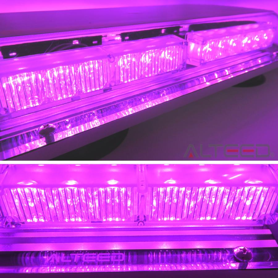 パトランプ　LED回転灯　紫色(薄紫)発光　45cmワイド　36LEDフラッシュライト　12V24V兼用対応品[ALTEED　アルティード]