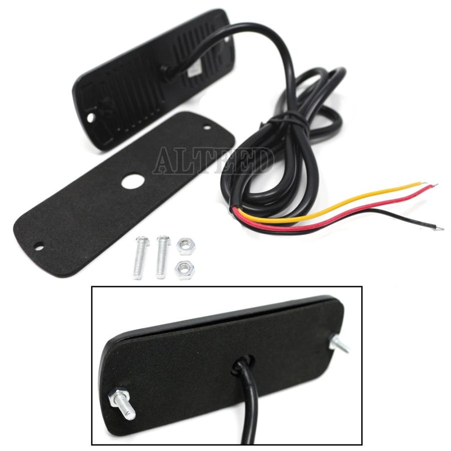 薄型LEDフラッシュライト 赤色青色発光 多彩発光パターン 小型アルミダイカストボディ&拡散レンズ 車載用ランプ 12V24V兼用対応[ALTEED/アルティード]