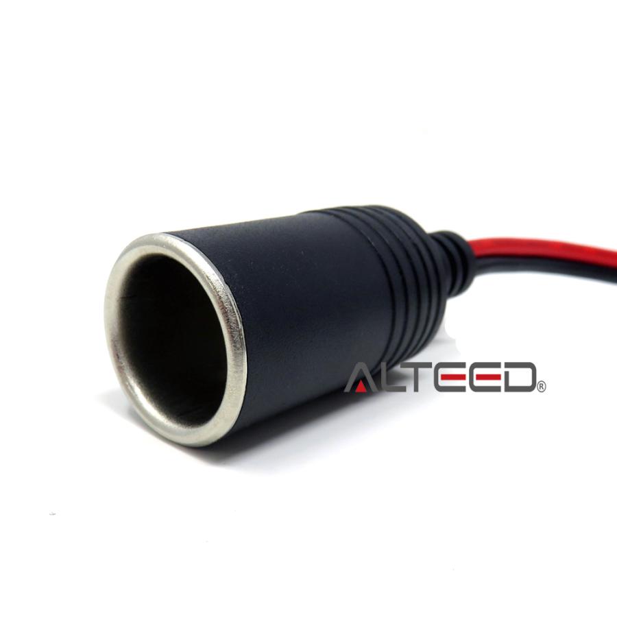 シガーソケット付き5m延長ケーブル シガープラグ電源コード 14AWG 2.08mm2(2sq) SPT-2 15A 12V/24V車対応(定格電圧300V)[ALTEED/アルティード] | ALTEED | 02