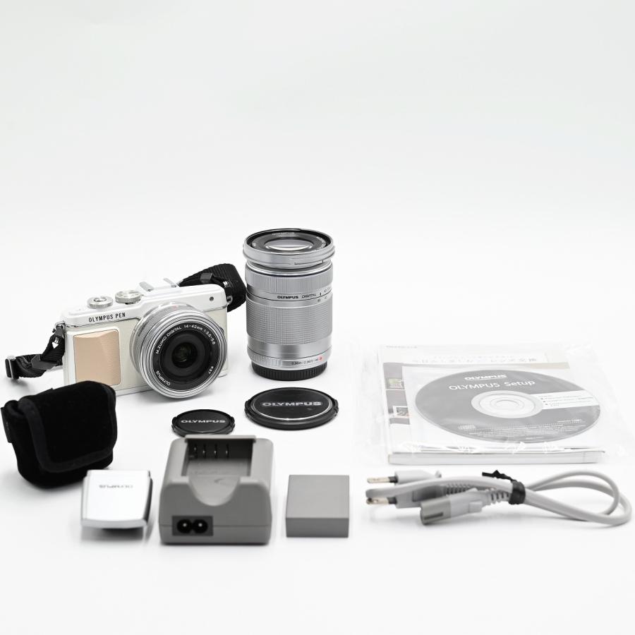 OLYMPUS オリンパス PEN E-PL7 EZダブルズームキット ホワイト E-PL7 EZ DZKIT WHT ミラーレス一眼レフカメラ | 