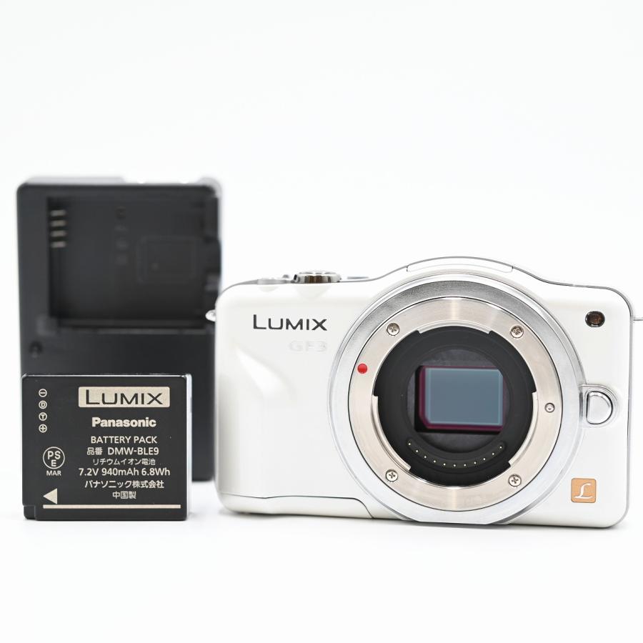 Panasonic パナソニック LUMIX GF3 シェルホワイト DMC-GF3-W ボディ コンパクトデジタルカメラ | 