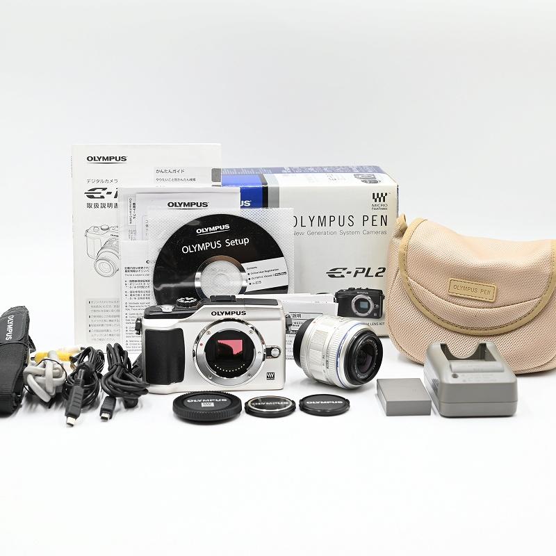 OLYMPUS オリンパス ミラーレス一眼 E-PL2 レンズキット ゴールド ミラーレス一眼レフカメラ | 