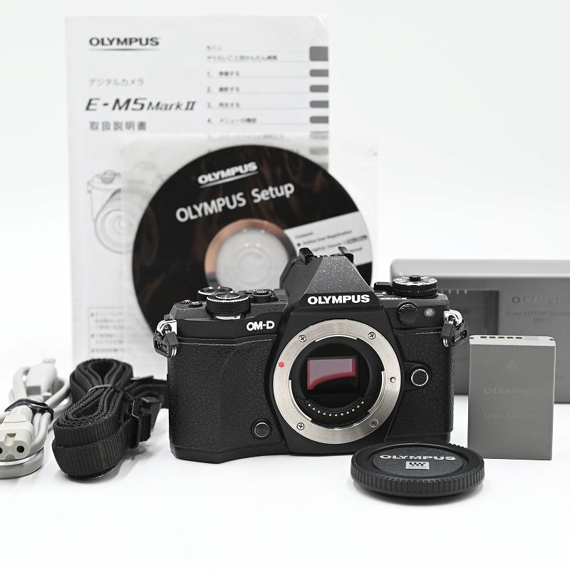 OLYMPUS オリンパス ミラーレス一眼カメラ OM-D E-M5 MarkII ボディー ブラック ミラーレス一眼レフカメラ | 