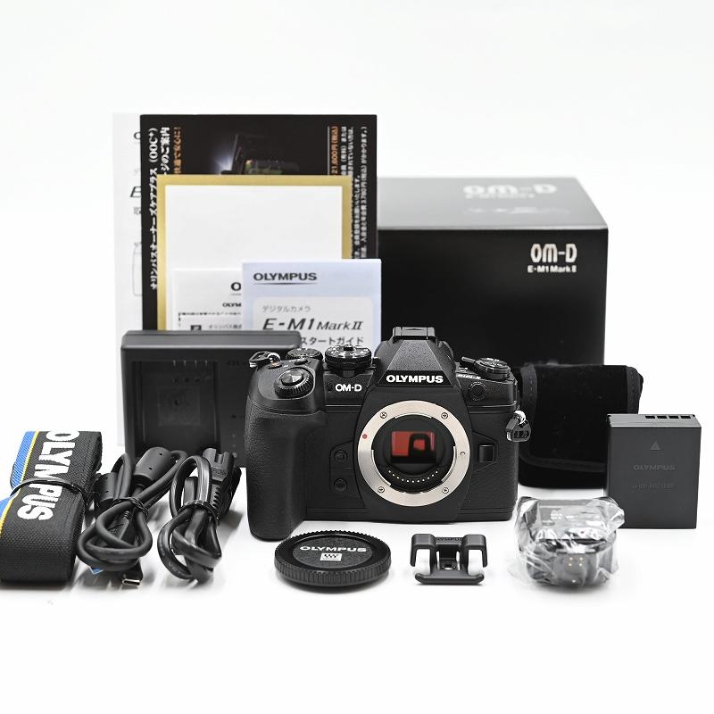 OLYMPUS オリンパス ミラーレス一眼 OM-D E-M1 MarkII ボディー FL-LM3 フラッシュ (シャッター数2523枚) ミラーレス一眼レフカメラ | 