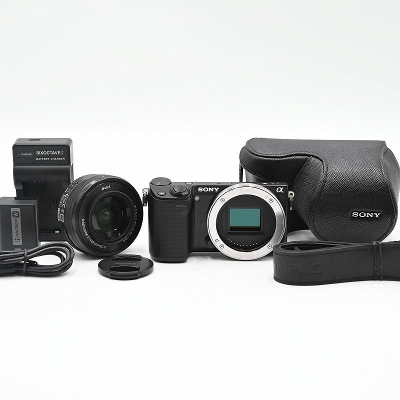 SONY ソニー NEX-5T 16-50mm デジタル一眼カメラ ブラック (ショット数898枚)(35言語) ミラーレス一眼レフカメラ | 
