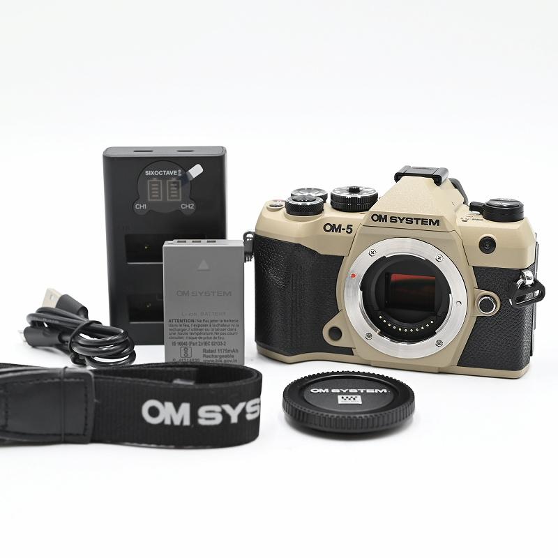 OM SYSTEM オーエムシステム OM-5 Mark II ボディ サンドベージュ (ショット数714枚) ミラーレス一眼レフカメラ | 