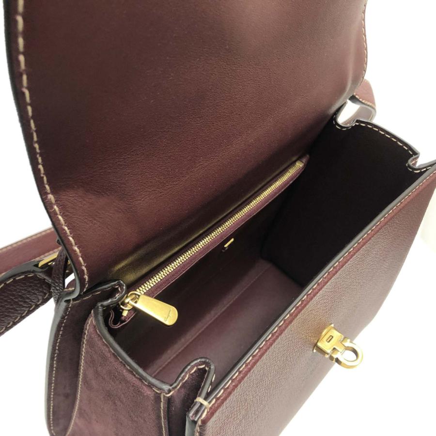 【値下げ⭕️】 フェラガモ バッグ Salvatore Ferragamo ガンチーニ ショルダーバッグ 21 H758 0733526 レディース 2WAYバッグ レザー ボルドー 【SK1737488263】(60628円)