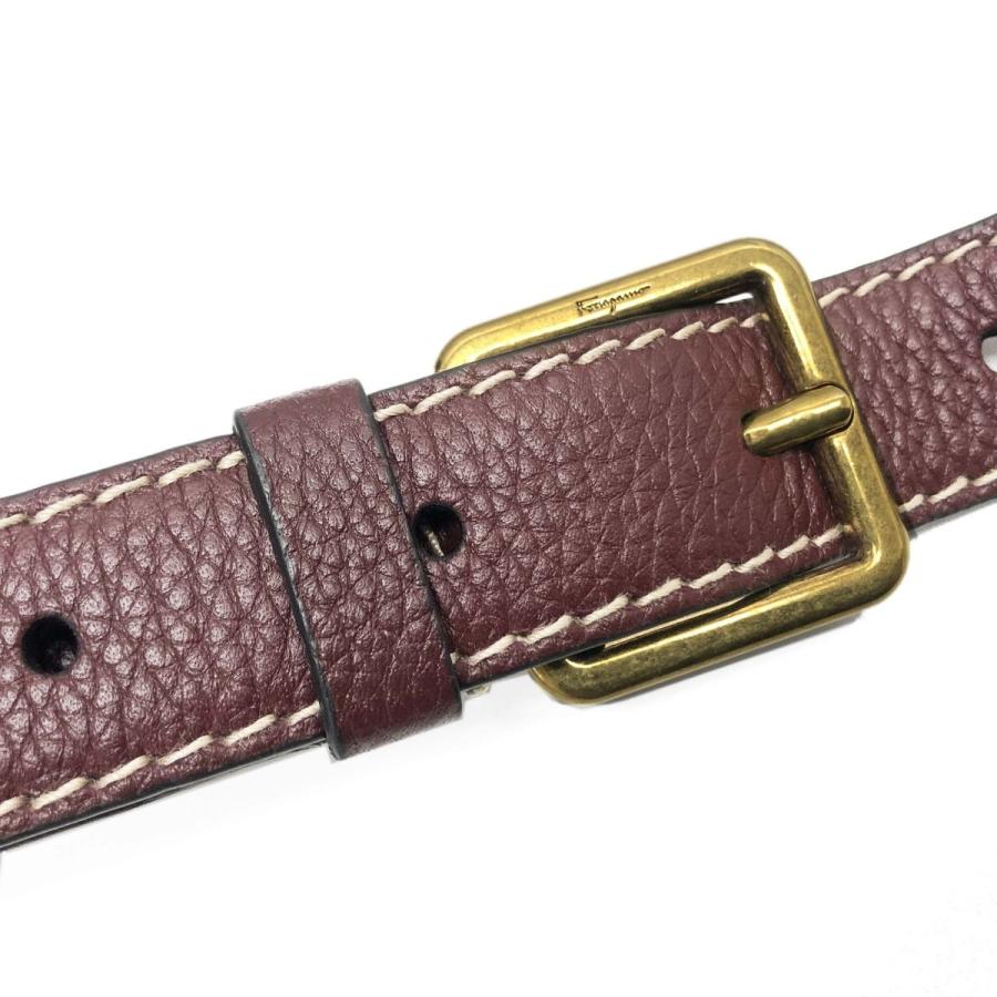【値下げ⭕️】 フェラガモ バッグ Salvatore Ferragamo ガンチーニ ショルダーバッグ 21 H758 0733526 レディース 2WAYバッグ レザー ボルドー 【SK1737488263】(60628円)