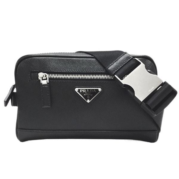 プラダ バッグ サフィアーノレザーベルトバッグ PRADA メンズ ボディバッグ ショルダーバッグ 2VL012 9Z2 F0002 SAFFIANO TRAVEL NERO ブラック
