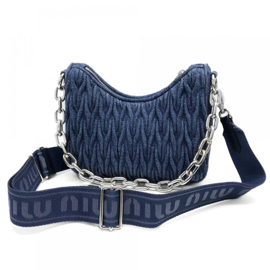 ミュウミュウ バッグ MIUMIU 5BH211 2F3P F022X DENIM MATELASSE
