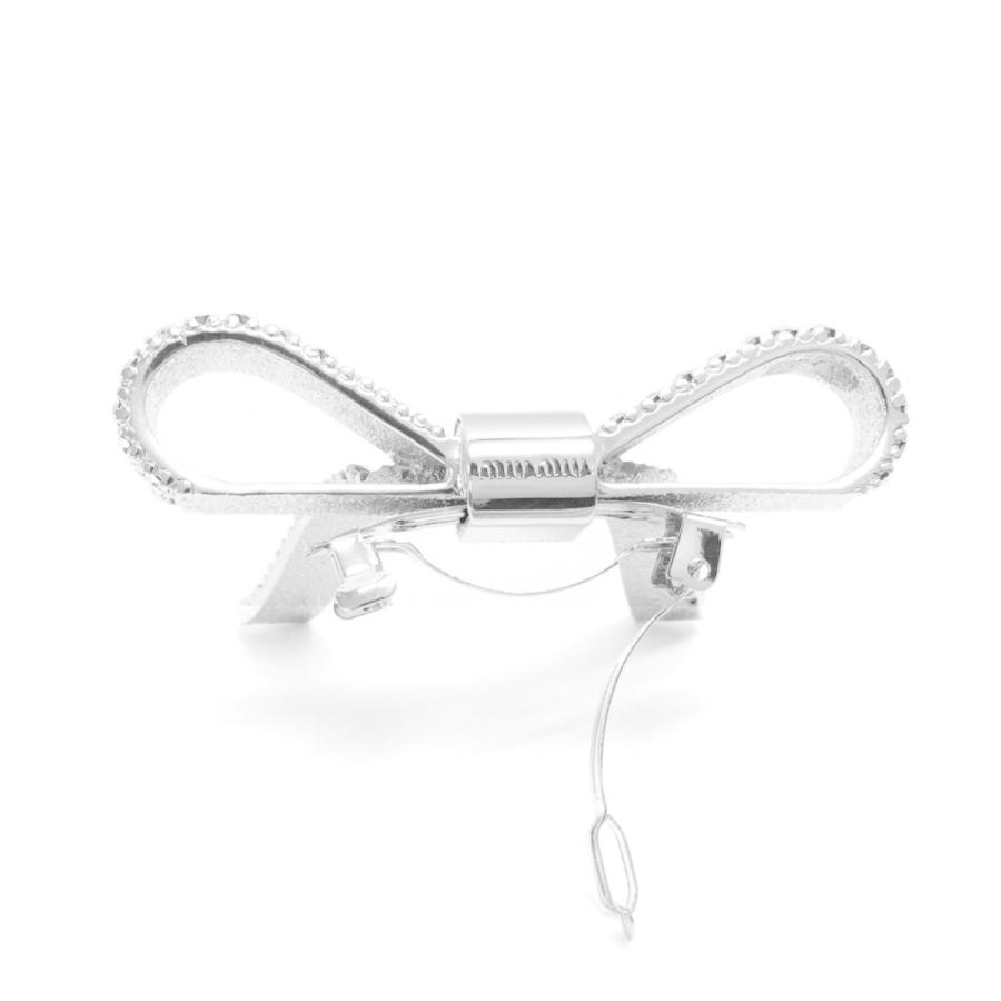 ミュウミュウ バレッタ MIUMIU 5JF029 2EFK F0Z2D クリスタル付 ヘア