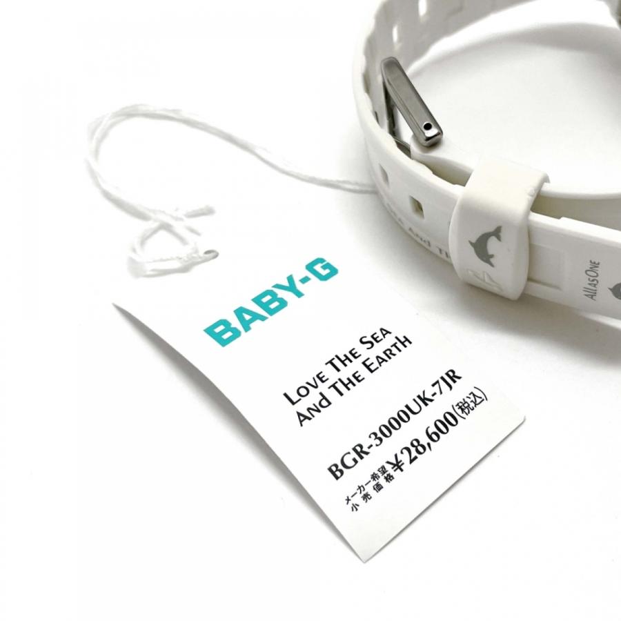 CASIO カシオ BABY-G BGR-3000UK-7JR アイサーチ・ジャパン コラボレーションモデル レディース 腕時計 ホワイト CASIO 3000UK 7JR ジャパン