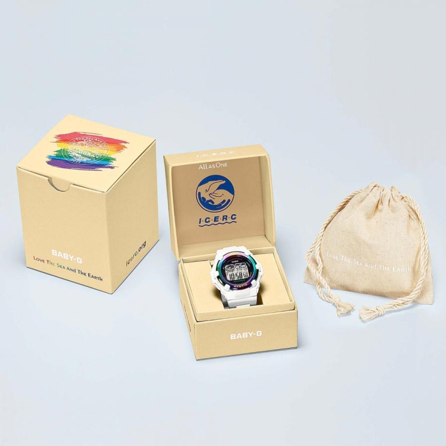 CASIO カシオ BABY-G BGR-3000UK-7JR アイサーチ・ジャパン コラボレーションモデル レディース 腕時計 ホワイト CASIO 3000UK 7JR ジャパン