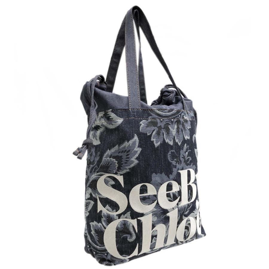 シーバイクロエ バッグ See By Chloe Essential スモールトート CHS23SSB59 C71 45D レディース トートバッグ Denim デニム See By Chloe C71 45D Denim