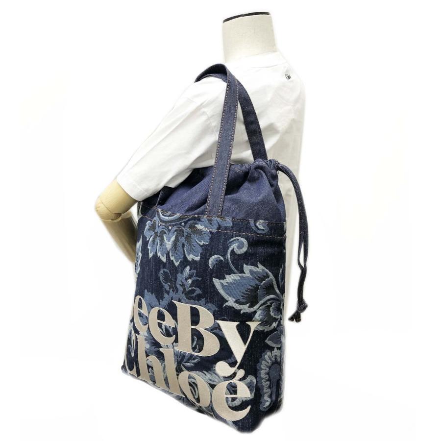 シーバイクロエ バッグ See By Chloe Essential スモールトート CHS23SSB59 C71 45D レディース トートバッグ Denim デニム See By Chloe C71 45D Denim