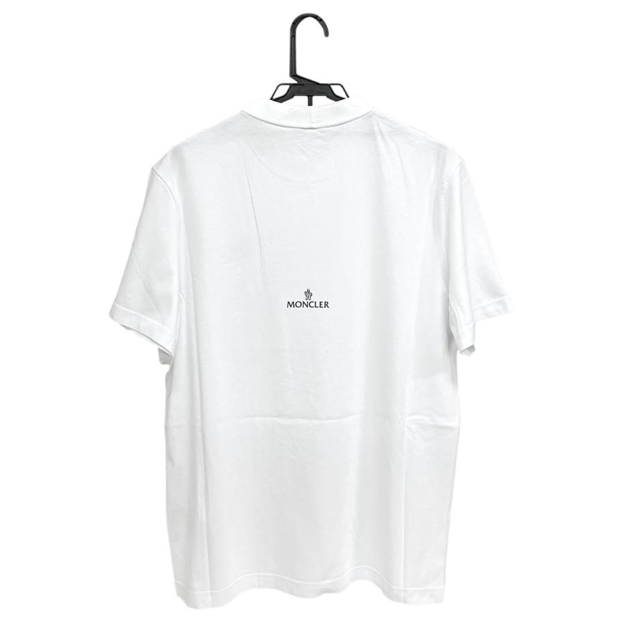 モンクレール Tシャツ MONCLER MAGLIA T-SHIRTS G2 091 8C000 28 829H8 001 メンズ クルーネック  Tシャツ オプティカルホワイト