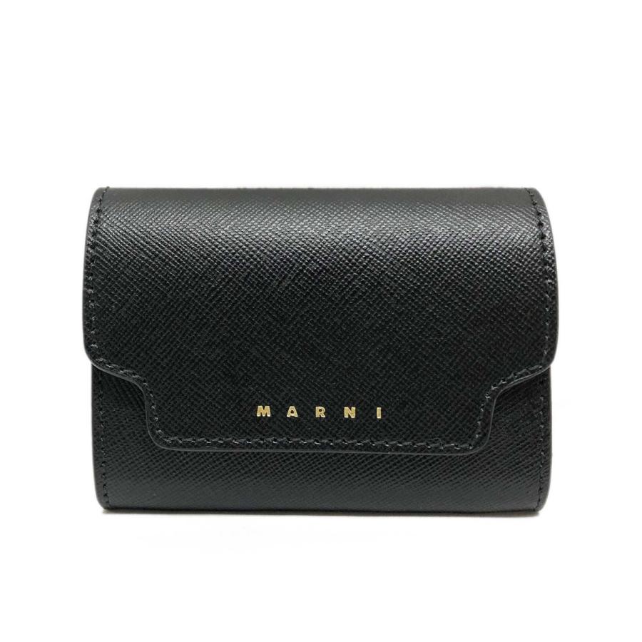 マルニ 財布 MARNI サフィアーノレザー製 ビジネスカードケース