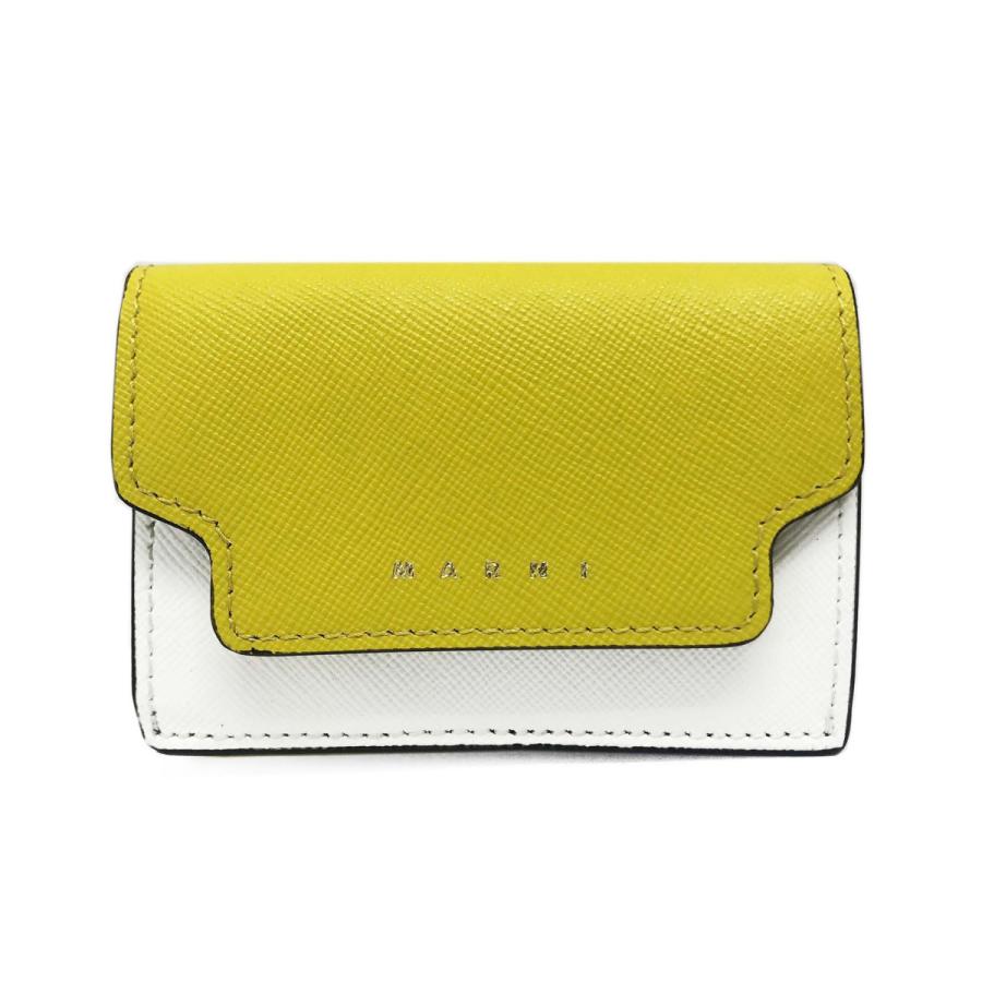 最大61％オフ！ マルニ バイフォールド コンパクトウォレット イエロー
