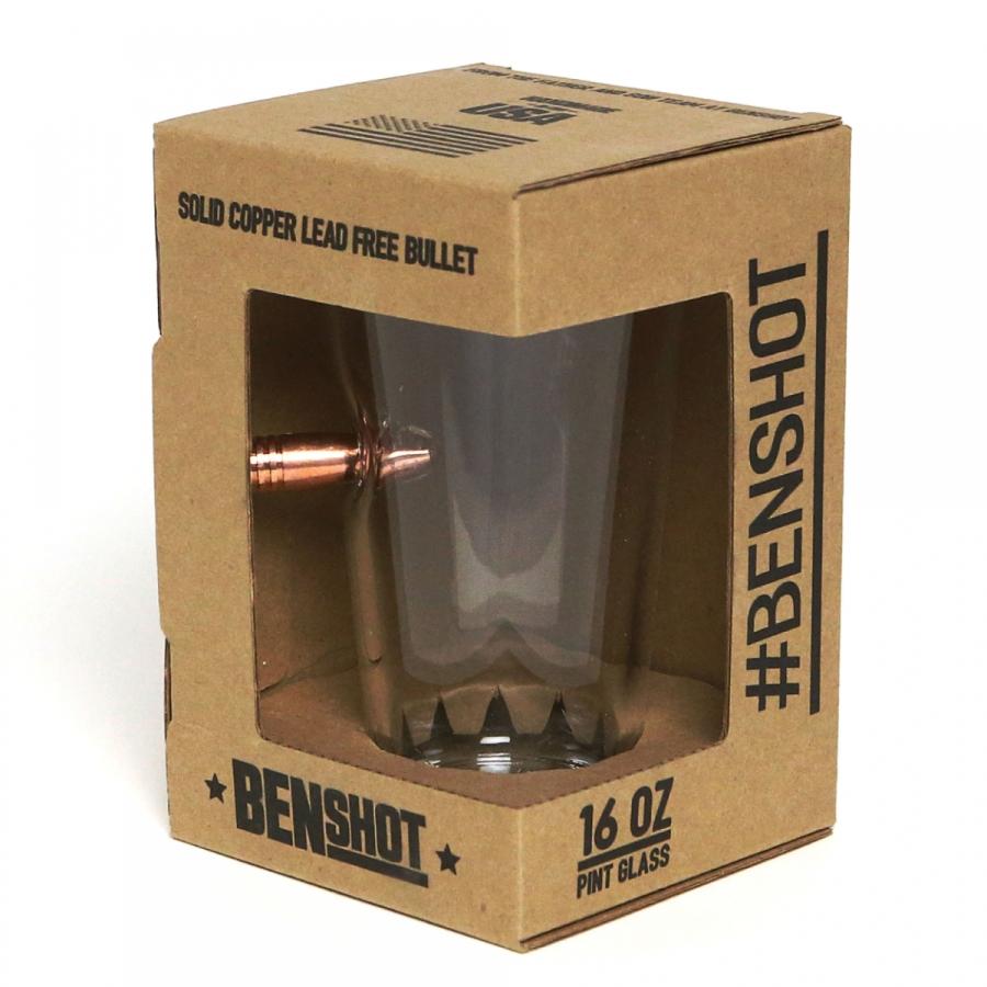 至高 BenShot ベンショット ビアグラス Pint - quot;Bulletproofquot; Beer Glass with Real  Bullet 16oz 0.50 BMG パイント グラス ビール 16オンス PG1300 cacaufoods.com.br