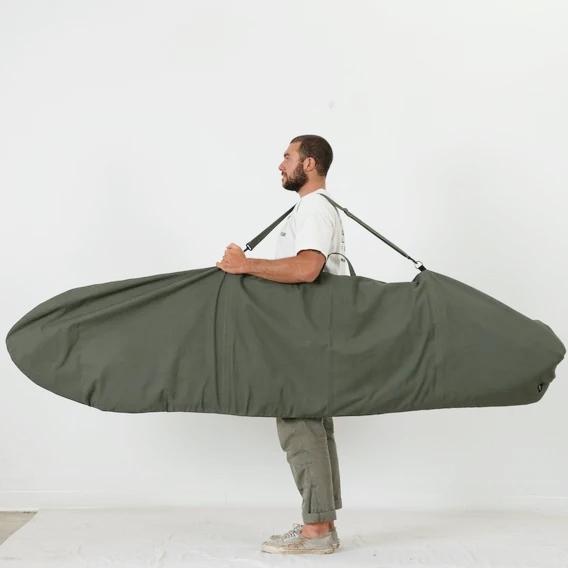 FARO 9' OLIVE DRAB ROLL BOTTOM BOARD BAG ソフト ハード ケース ミッドレングス ロングボード