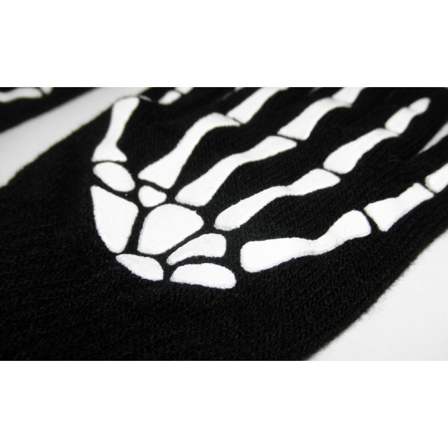 土日も発送】 手袋 スカル 骨 スケルトン ガイコツ ドクロ 髑髏 ハンド