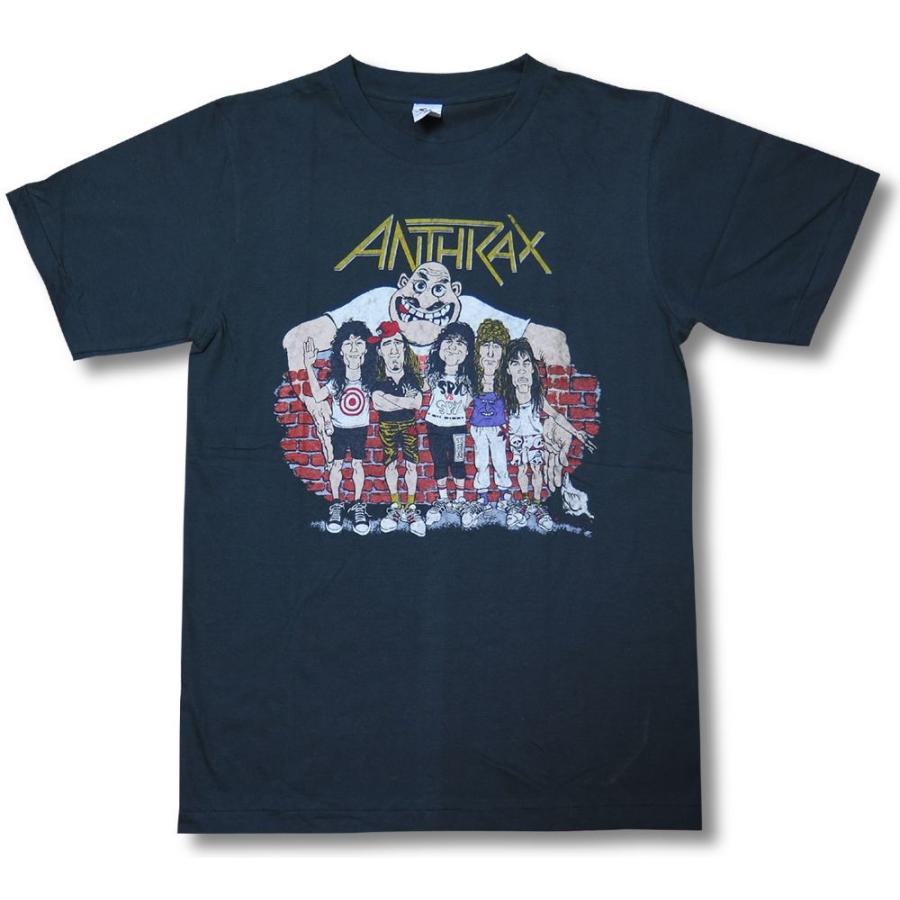 【土日も発送】 Tシャツ アンスラックス ANTHRAX NOTMAN メンズ Mort Drucker バンド bny チャコール グレー｜alternativeclothing