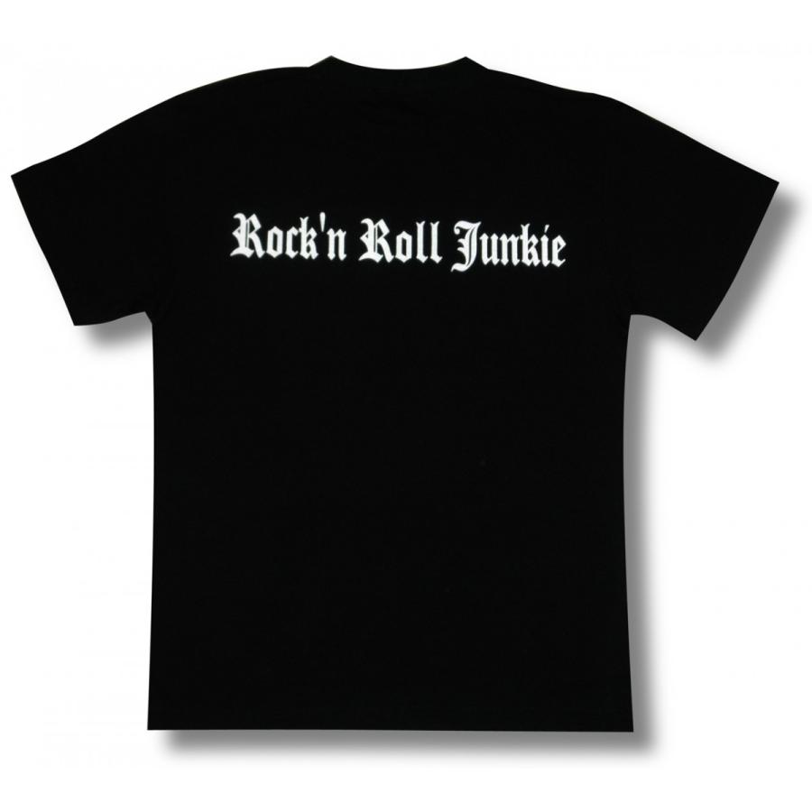 Tシャツ スカル ギター ピック メンズ＆レディース ドクロ 黒 ブラック 