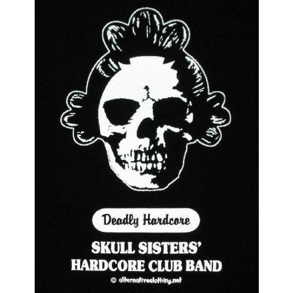 Tシャツ スカル姉さん ドクロ ハードコアクラブバンド メンズ