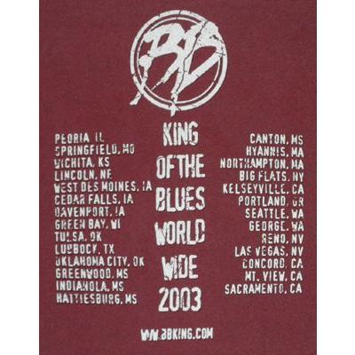 【土日も発送】 Tシャツ ＢＢ.キング World Wide Tour 2003 ブルース  メンズ｜alternativeclothing｜04