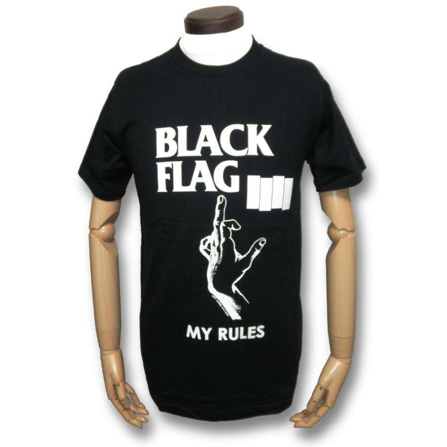 【土日も発送】 Tシャツ ブラックフラッグ BLACK FLAG メンズ レディース ロック バンド ブラック 黒 半袖 wof｜alternativeclothing｜03