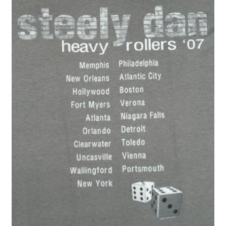 【土日も発送】 Tシャツ スティーリー・ダン steely dan heavy rollers '07 バンド メンズ ロック｜alternativeclothing｜04