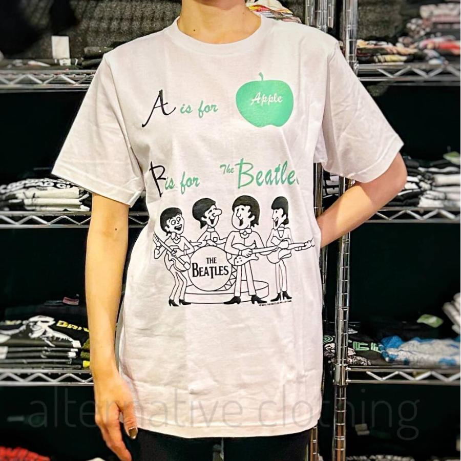 Tシャツ ザ・ビートルズ THE BEATLES マンガ 白 メンズ レディース