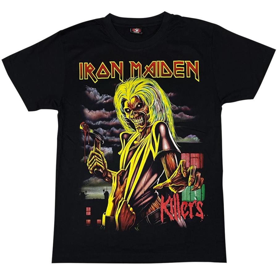 Tシャツ IRON MAIDEN アイアンメイデン キラーズ 黒 Killers メンズ