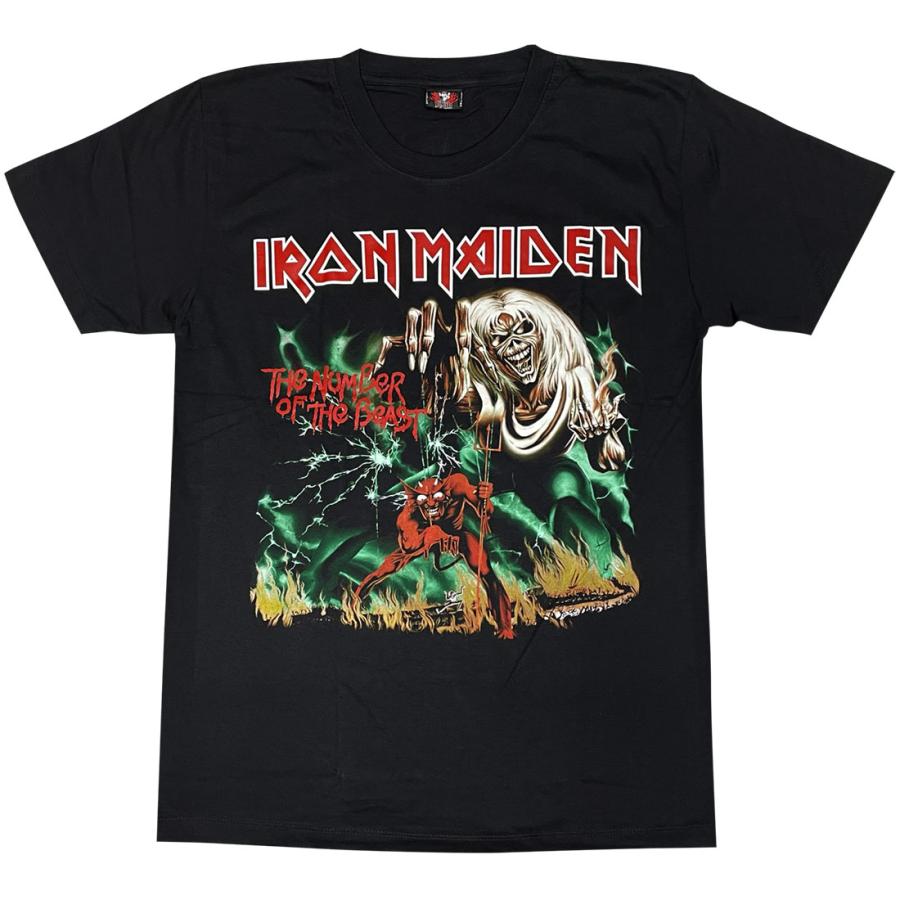 IRON MAIDEN / アイアンメイデン バンドTシャツ 未使用☆魔力の刻印 土日も発送】 IRON MAIDEN アイアンメイデン 魔力の刻印 黒 メンズ