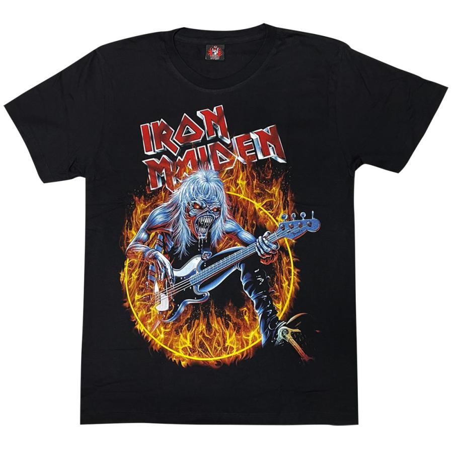 Tシャツ IRON MAIDEN アイアンメイデン LIVE FEAR 黒 メンズ