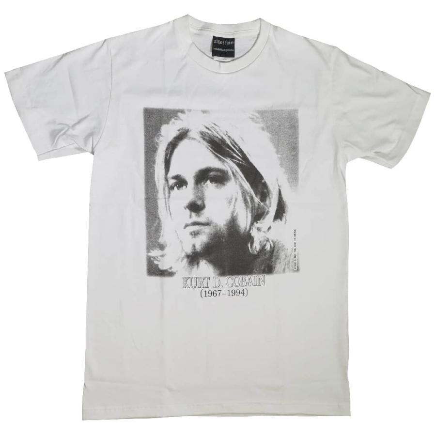 【土日も発送】 Tシャツ カートコバーン KURT COBAIN  白 メンズ パンク ハードコア ロック バンド wof｜alternativeclothing