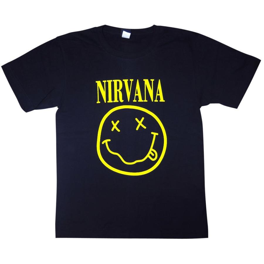 【土日も発送】 Tシャツ NIRVANA  ニルヴァーナ スマイル  ロックT バンドT gts｜alternativeclothing