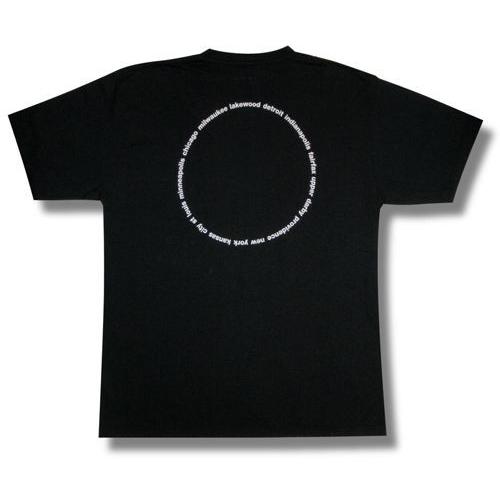 Tシャツ OASIS オアシス ロゴ ブラック  メンズ レディース ロック バンド 半袖 黒｜alternativeclothing｜02