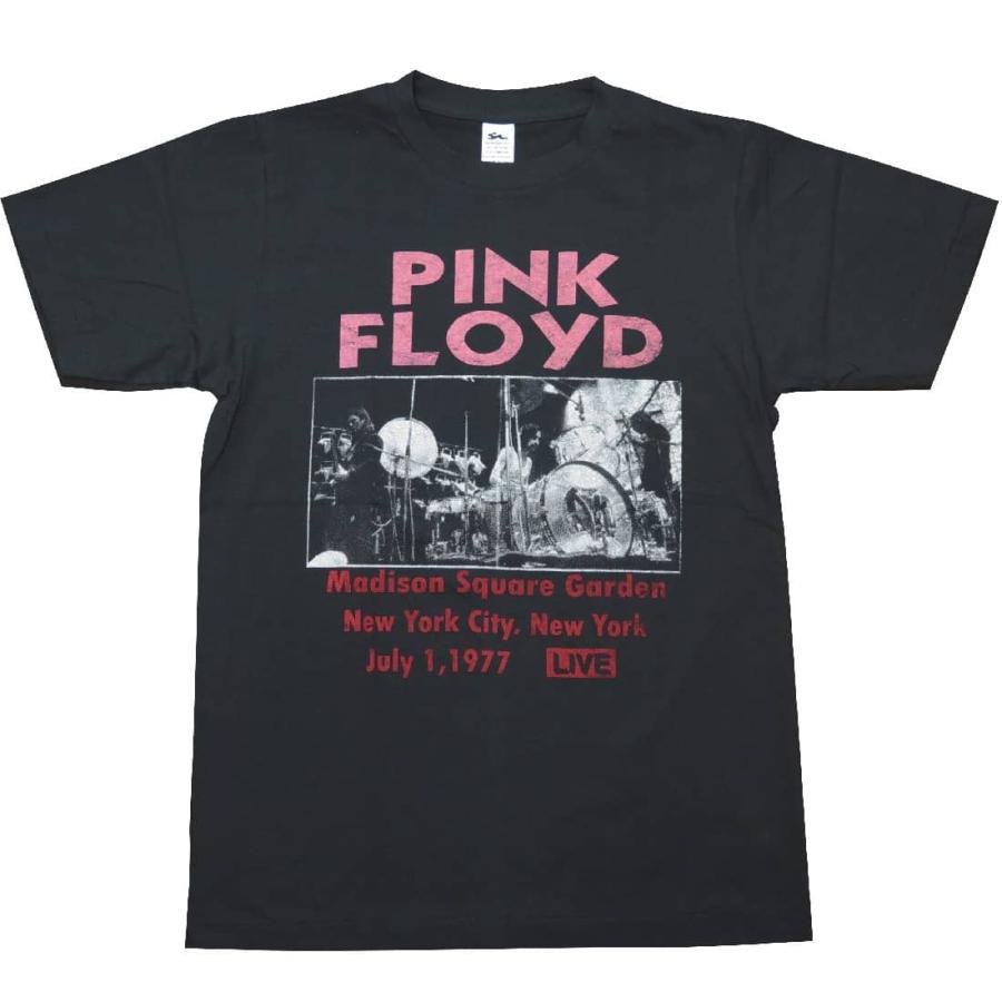 【土日も発送】 Tシャツ PINK FLOYD ピンクフロイド LIVE AT M.S.G '77Ｔシャツ メンズ レディース 半袖 チャコール グレー bny｜alternativeclothing