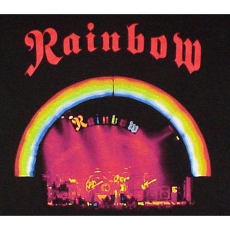 【土日も発送】 Tシャツ レインボー RAINBOW オン・ステージ ON STAGE ロック バンド メンズ｜alternativeclothing｜02