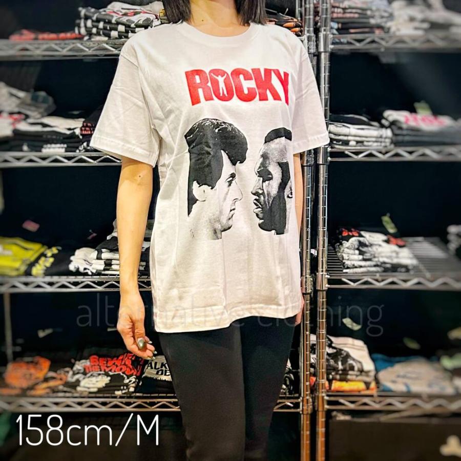 Tシャツ ロッキー シルヴェスター・スタローン ボクシング ホワイト 白